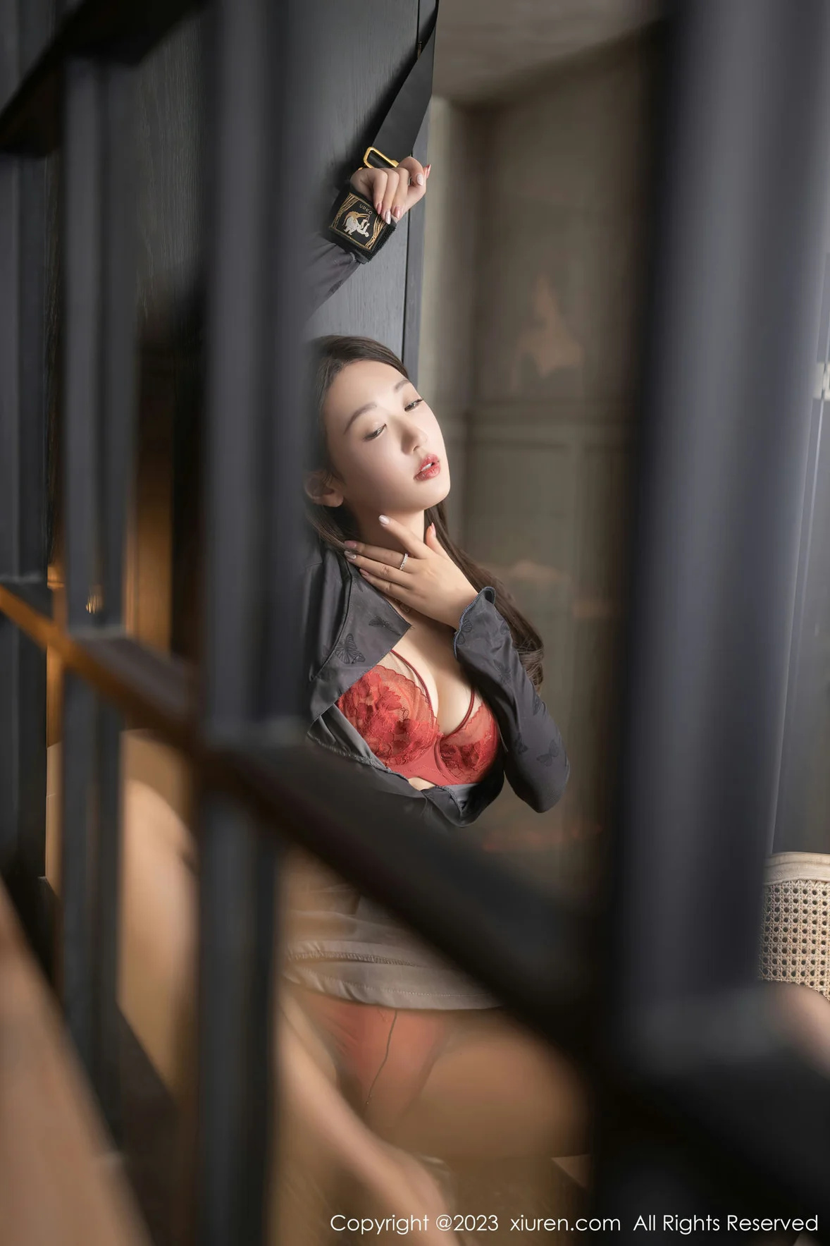  XiuRen 秀人 No.7298 唐安琪 红色蕾丝内衣性感写真 [81P]第8张