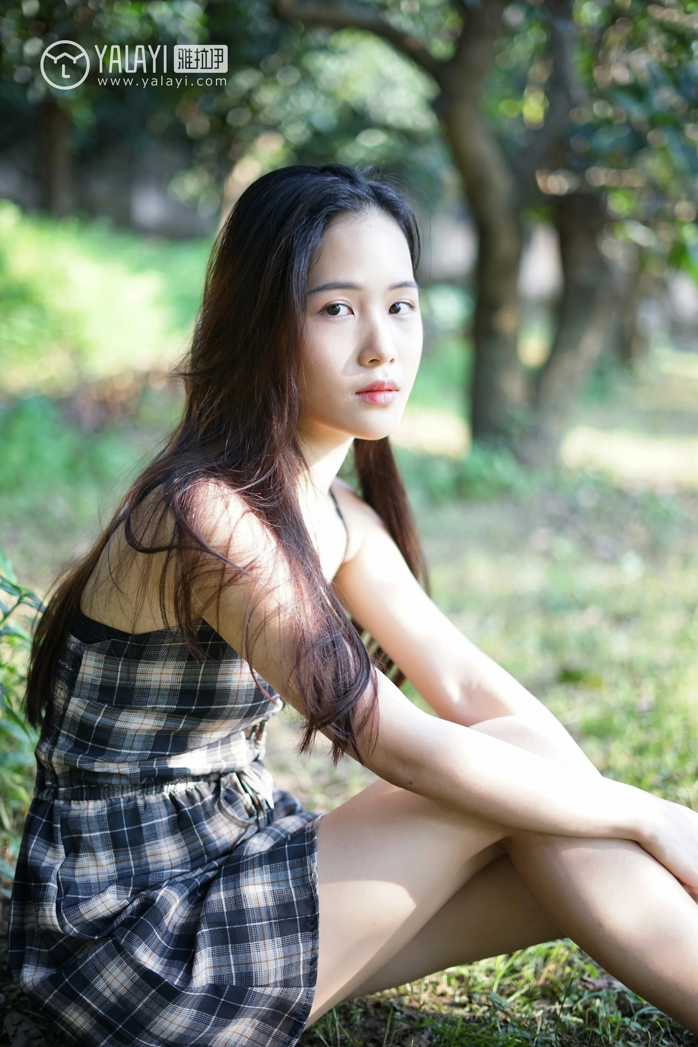 [YALAYI雅拉伊]NO.029 纯粹之心 卡柔 透视蕾丝上衣加吊带连衣裙性感私房写真集第4张