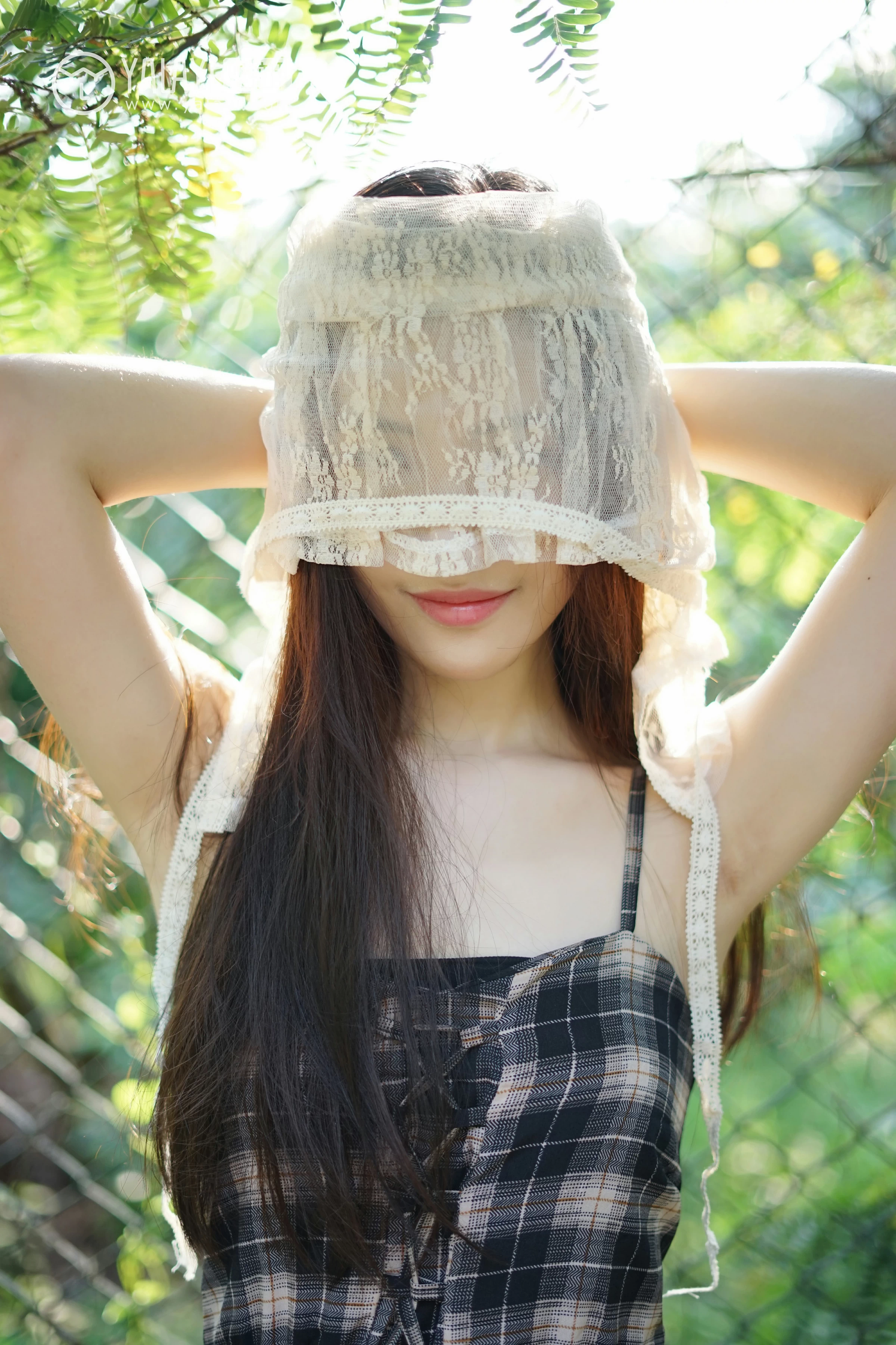 [YALAYI雅拉伊]NO.029 纯粹之心 卡柔 透视蕾丝上衣加吊带连衣裙性感私房写真集第9张