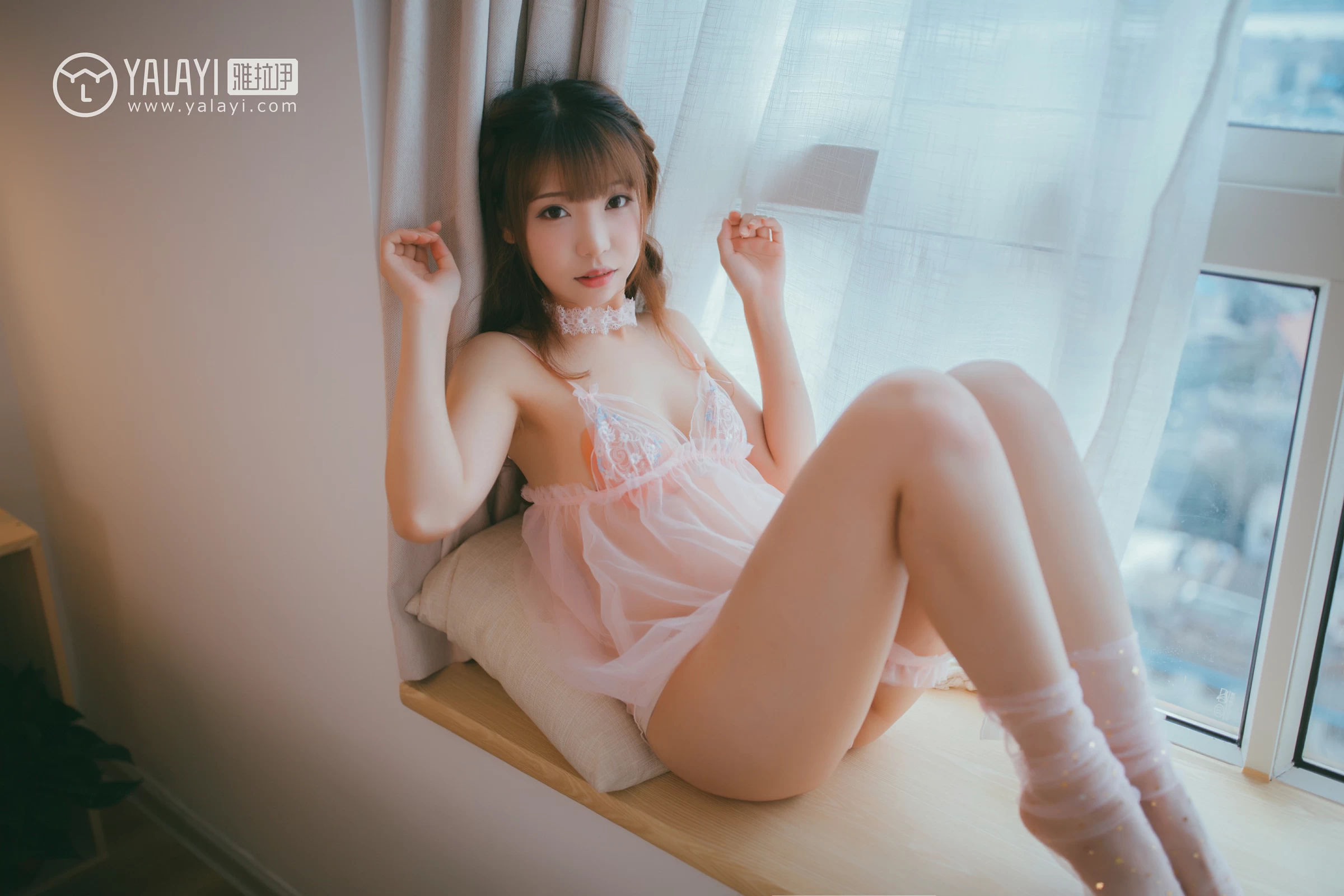 [YALAYI雅拉伊]NO.067 无痕 水花儿 粉色透视情趣内衣性感私房写真集第4张