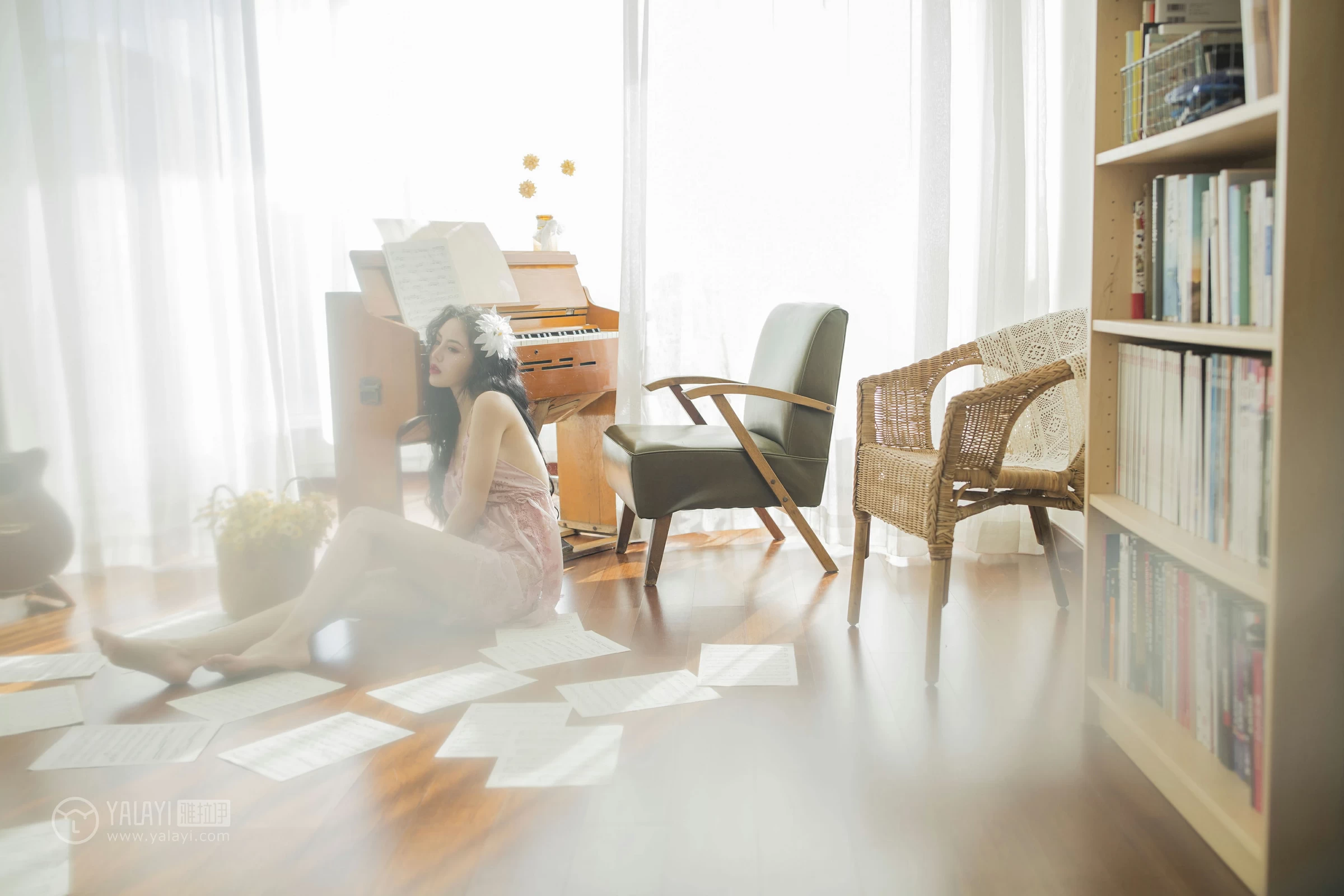[YALAYI雅拉伊]NO.150 橘色的暖阳花 凉儿 粉色透视情趣蕾丝睡衣性感私房写真集第11张