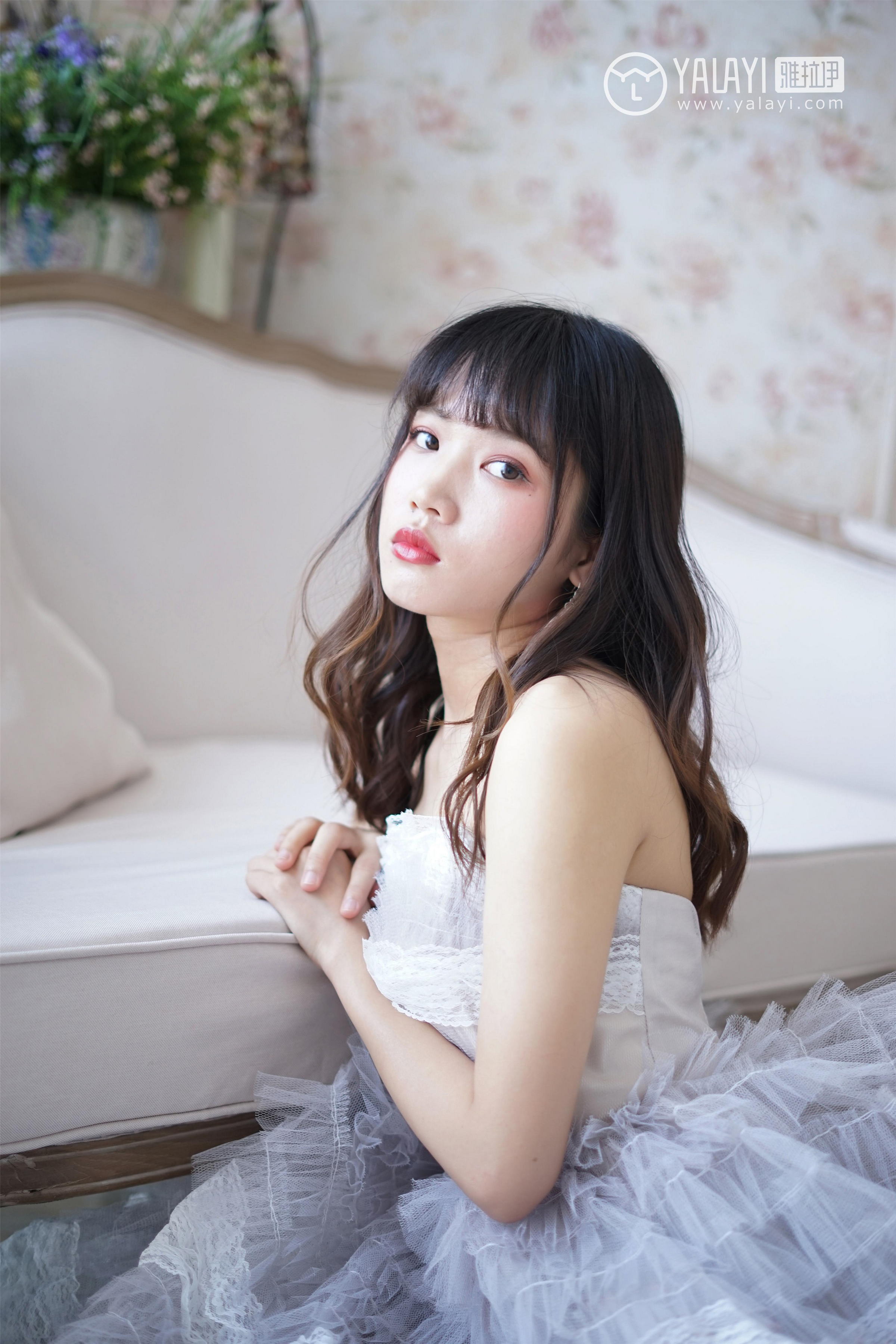 [YALAYI雅拉伊]NO.003 小公主的薄纱裙 公主小兔子 白色透视抹胸连衣裙性感私房写真集第11张