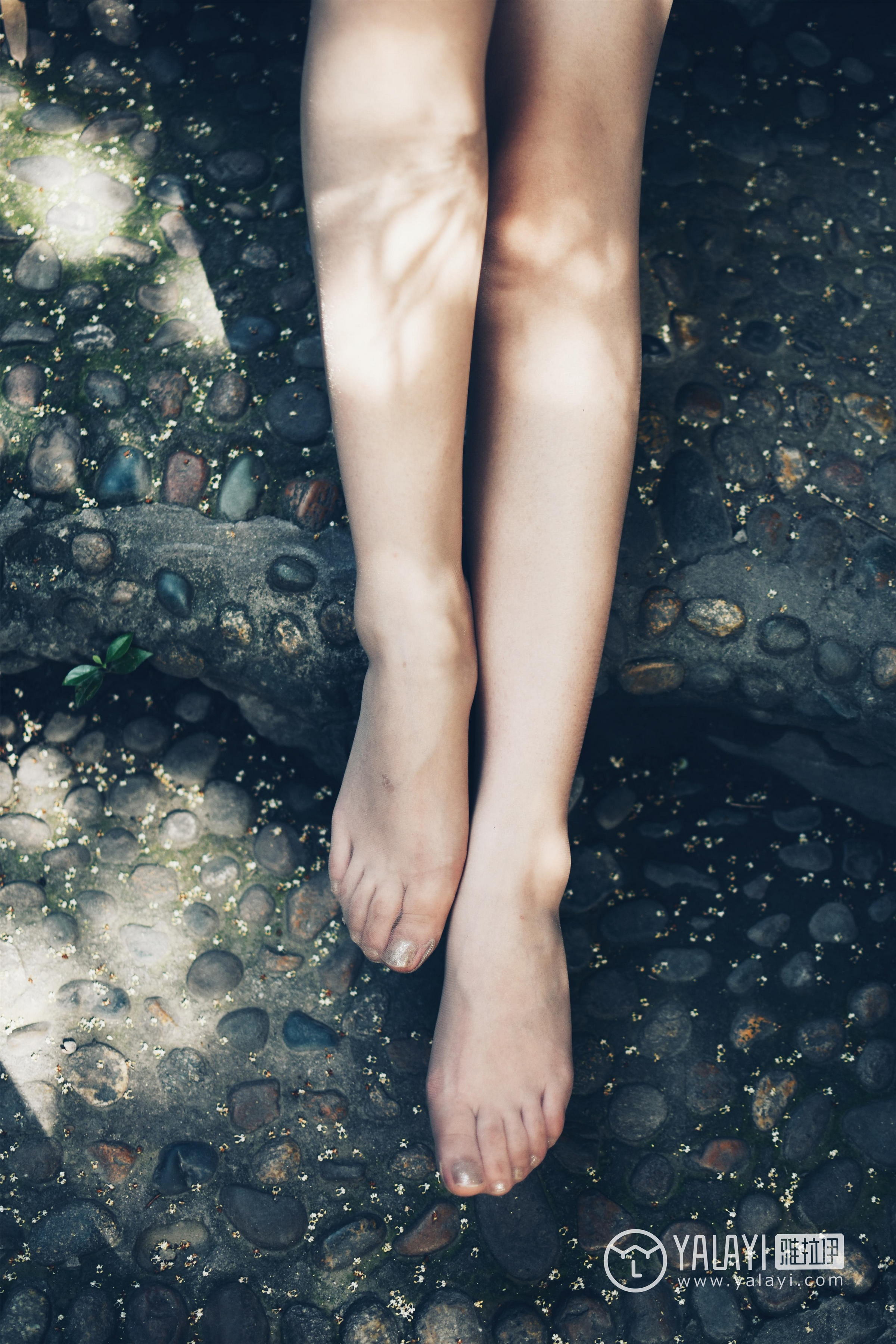 [YALAYI雅拉伊]NO.005 民国女孩叶肖肖 民国女生制服与白色短袖及黑色短裙加肉色丝袜美腿性感私房写真集第6张