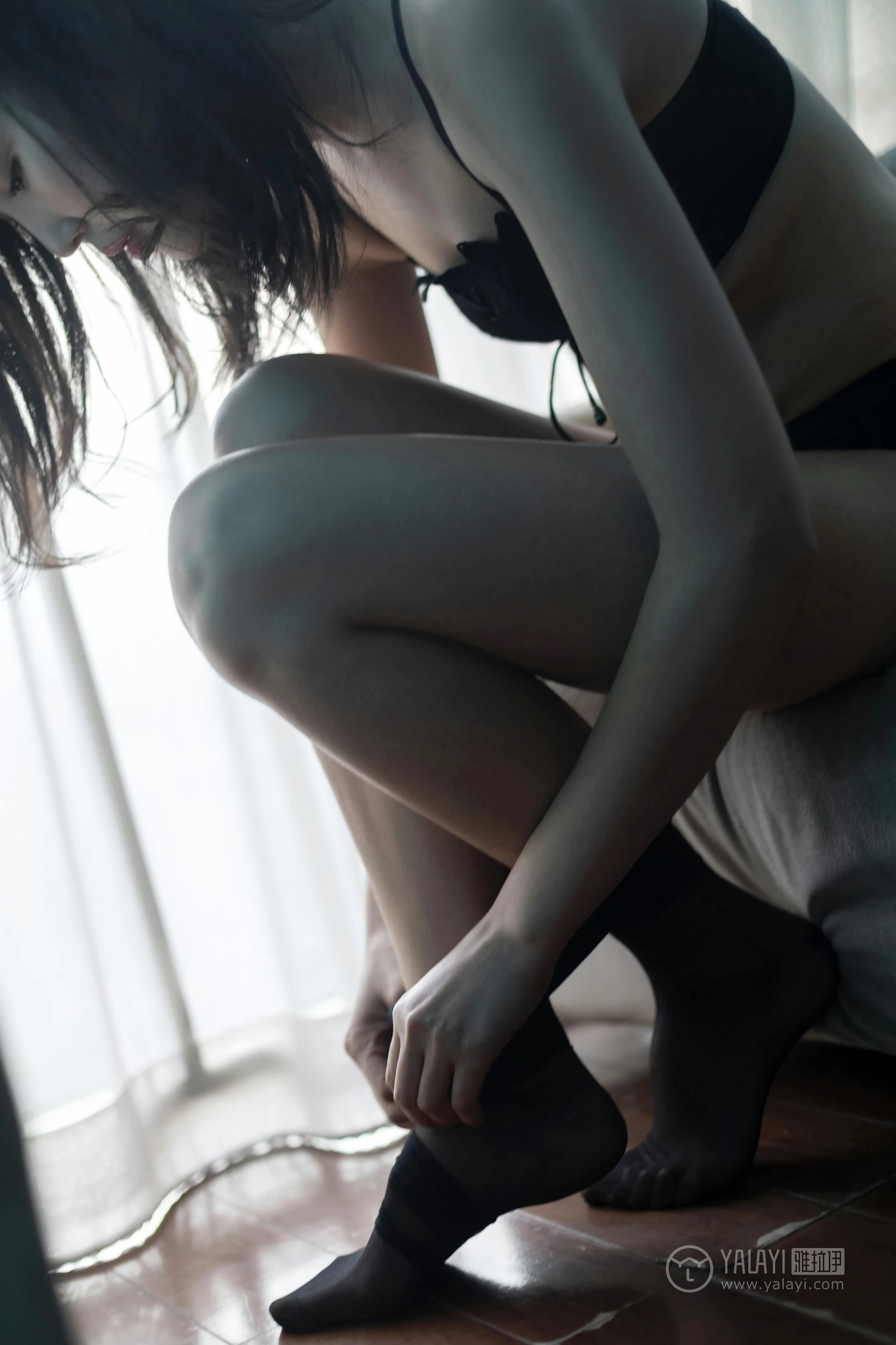 [YALAYI雅拉伊]No.218 独角戏 仓儿 黑色紧身内衣性感私房写真集第5张