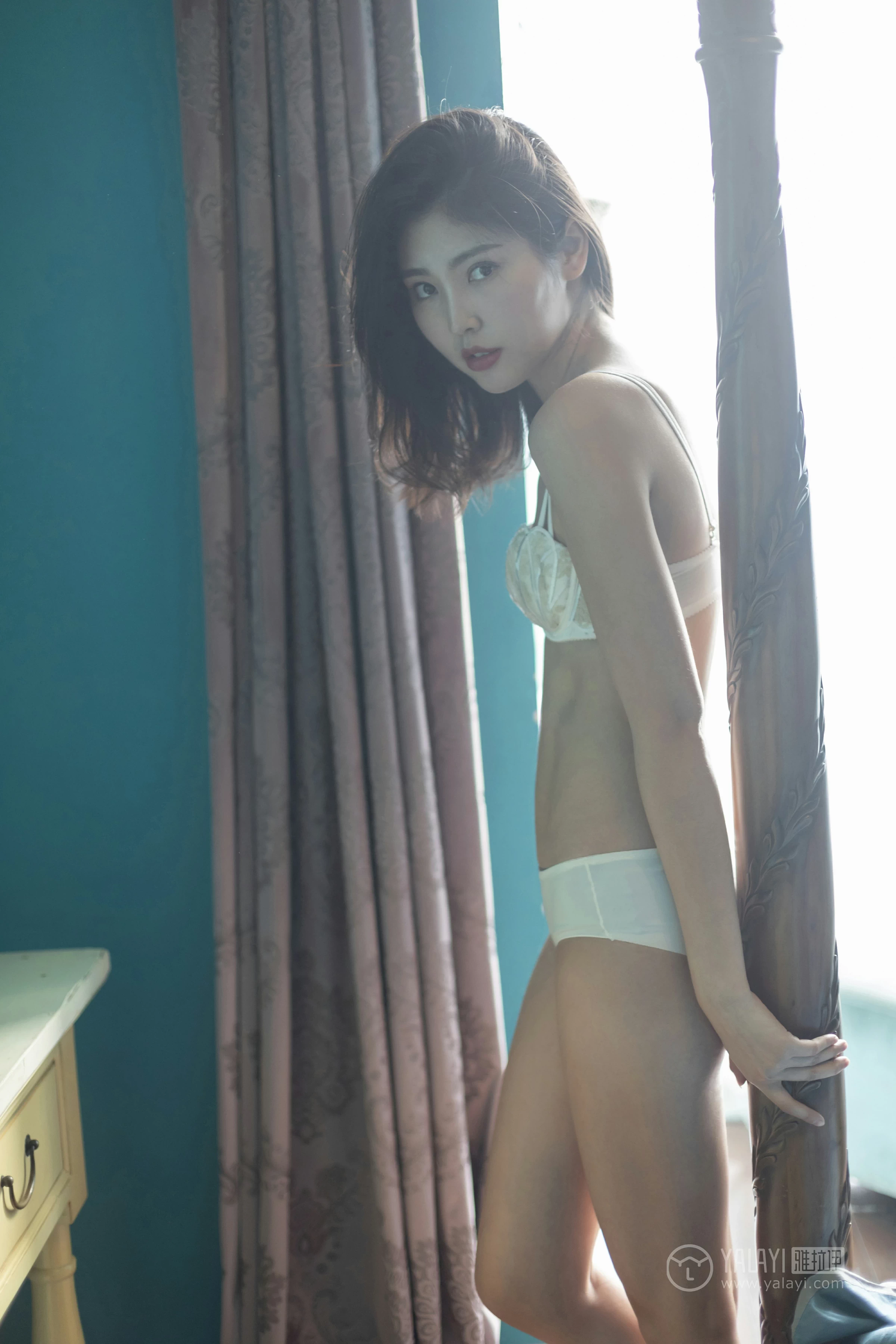 [YALAYI雅拉伊]No.224 绝色阳光 仓儿 白色蕾丝内衣性感私房写真集第15张