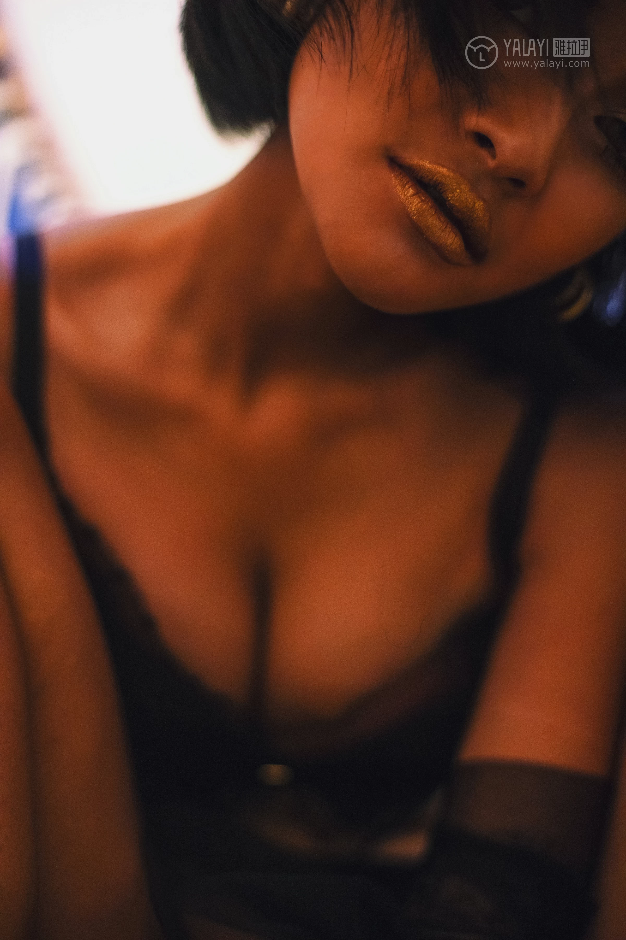 [YALAYI雅拉伊]No.242 一往情深 王艺颖 黑色透视情趣内衣性感私房写真集第7张