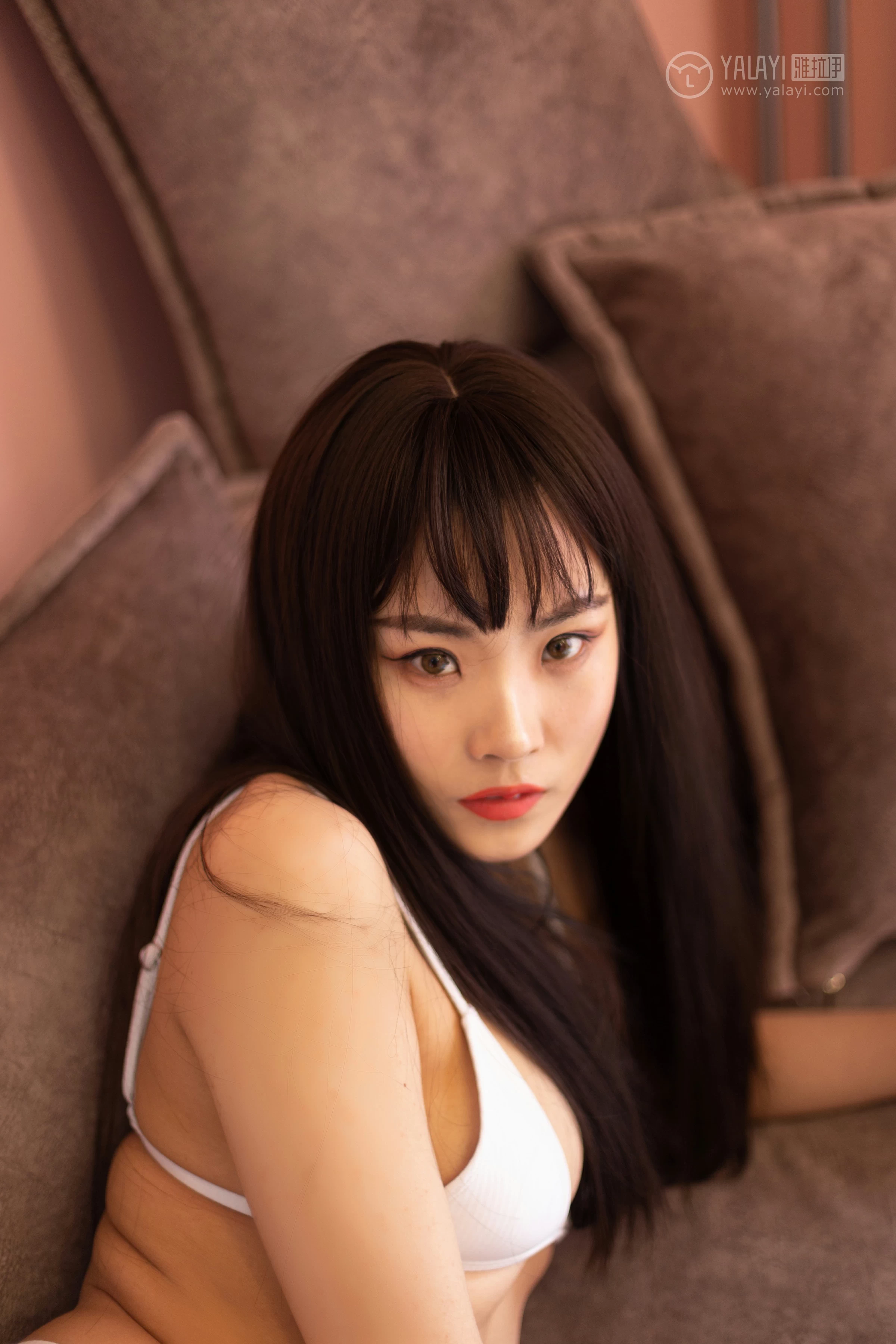 [YALAYI雅拉伊]No.285 勾股定律 沫沫 白色紧身内衣性感私房写真集第10张