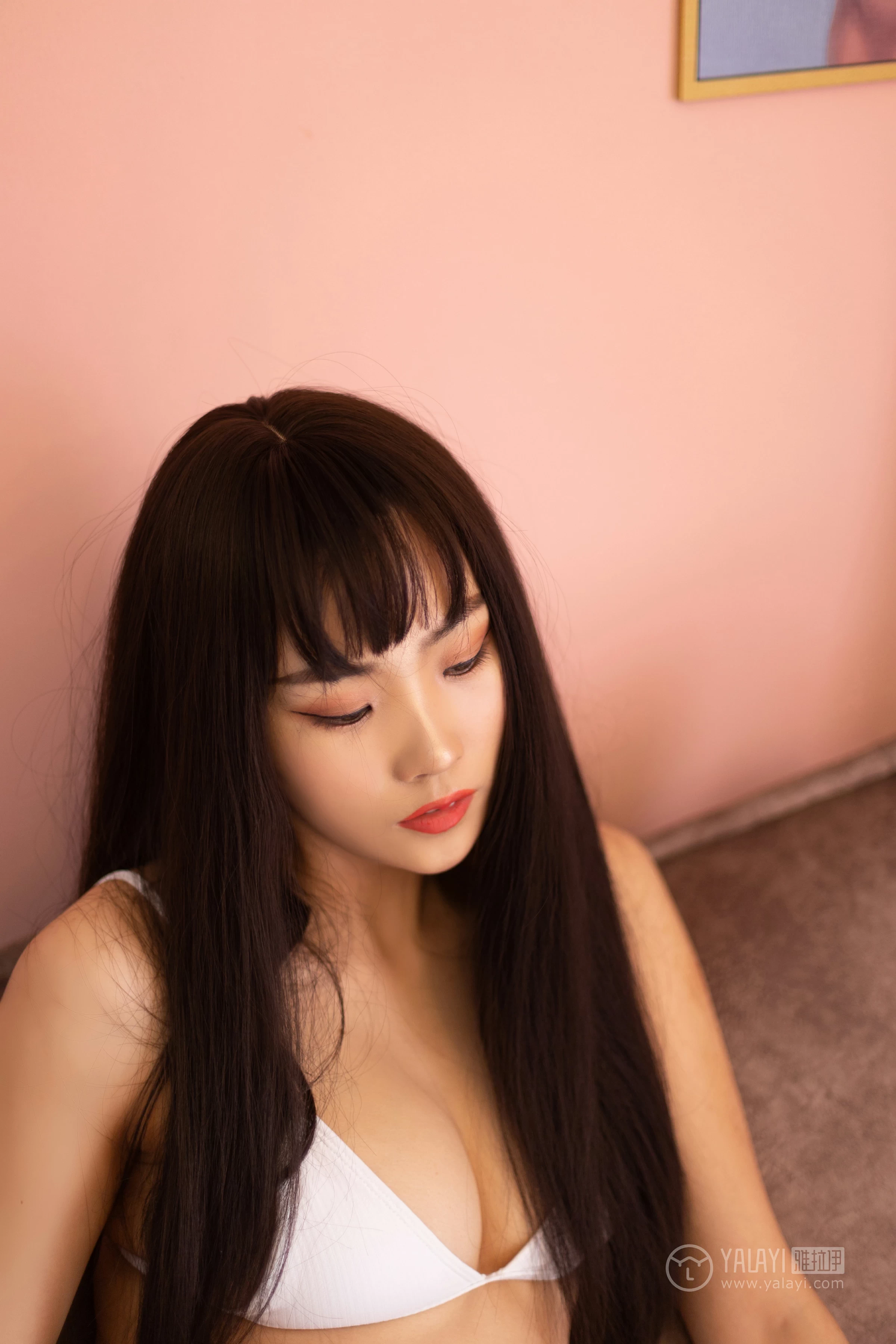 [YALAYI雅拉伊]No.285 勾股定律 沫沫 白色紧身内衣性感私房写真集第16张