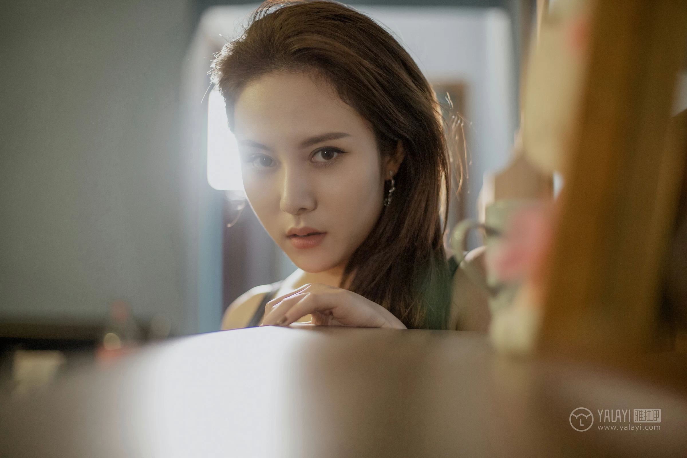 [YALAYI雅拉伊]No.287 有毒 雅辛 黑色内衣加黑色蕾丝内裤性感私房写真集第15张