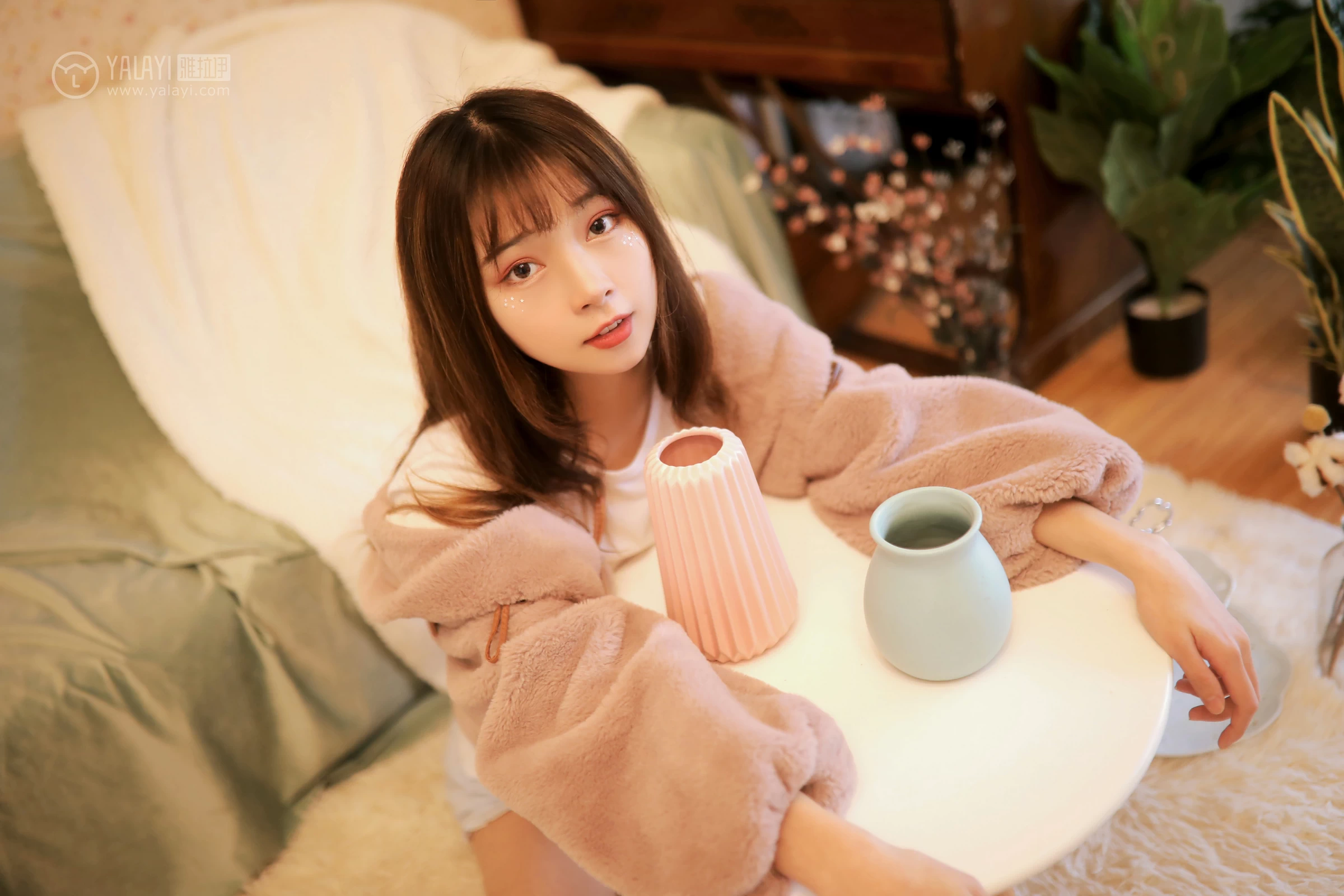 [YALAYI雅拉伊]No.303 花仙 花儿 白色镂空连衣裙与白色芭蕾舞裙性感私房写真集第4张