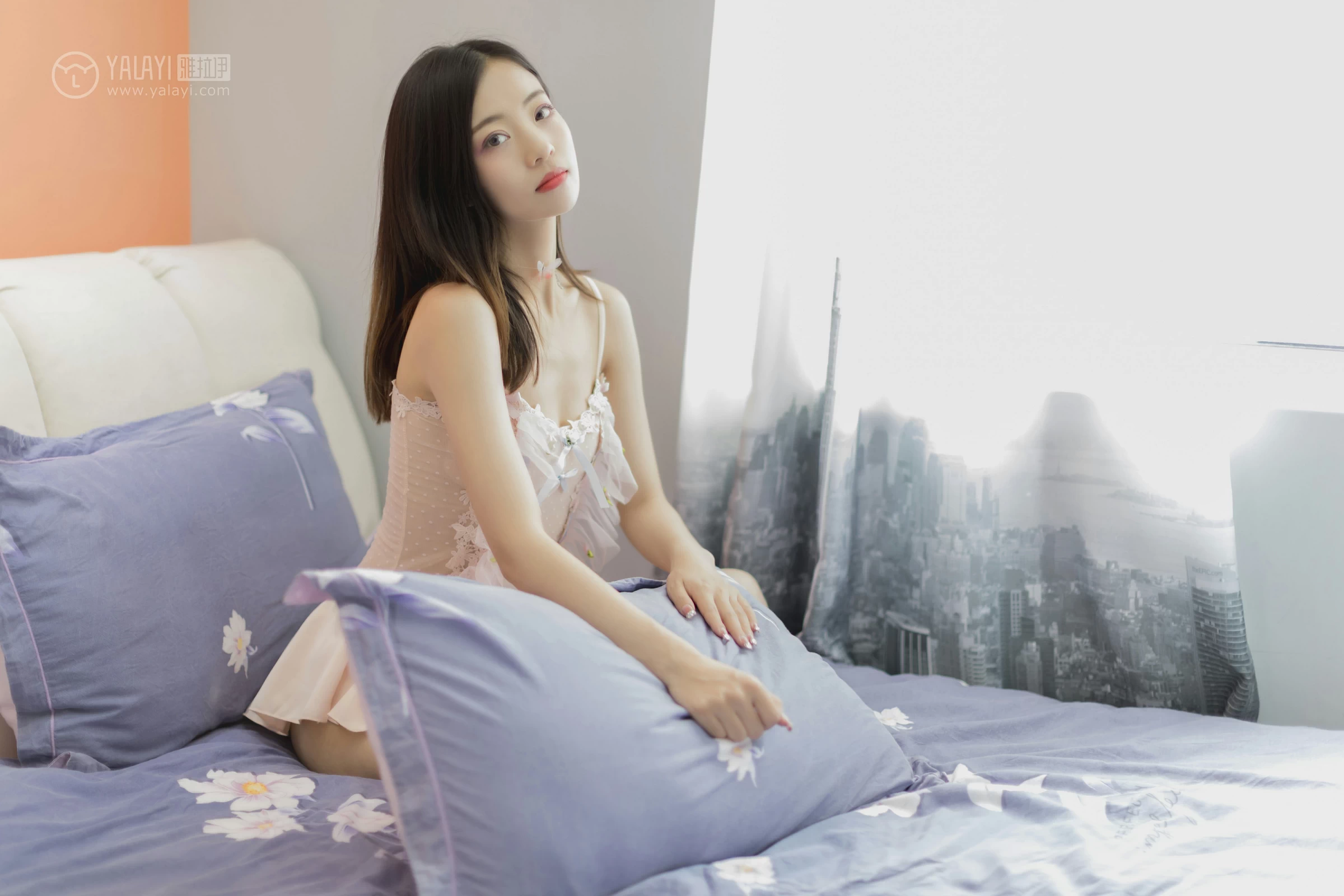 [YALAYI雅拉伊]No.311 花蝴蝶 高若童 粉色透视情趣内衣性感私房写真集第2张