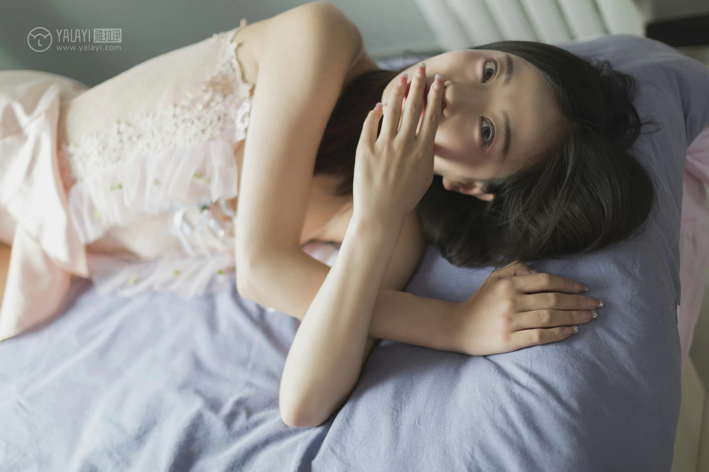 [YALAYI雅拉伊]No.311 花蝴蝶 高若童 粉色透视情趣内衣性感私房写真集第6张