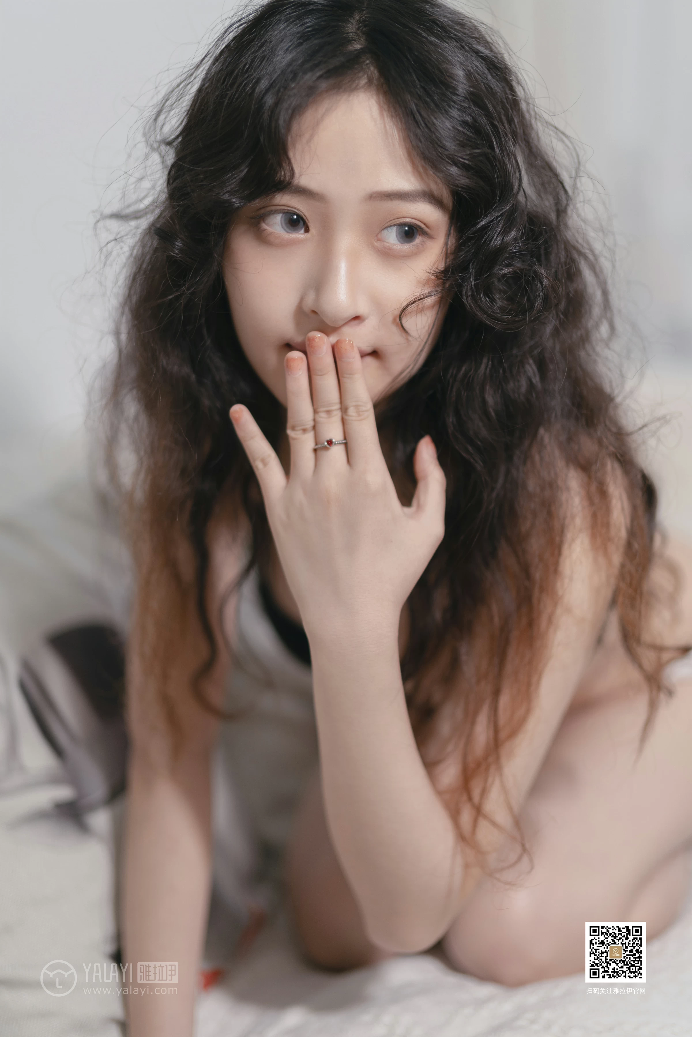 [YALAYI雅拉伊]No.370 萌宠 西子 黑色蕾丝内衣性感私房写真集第7张