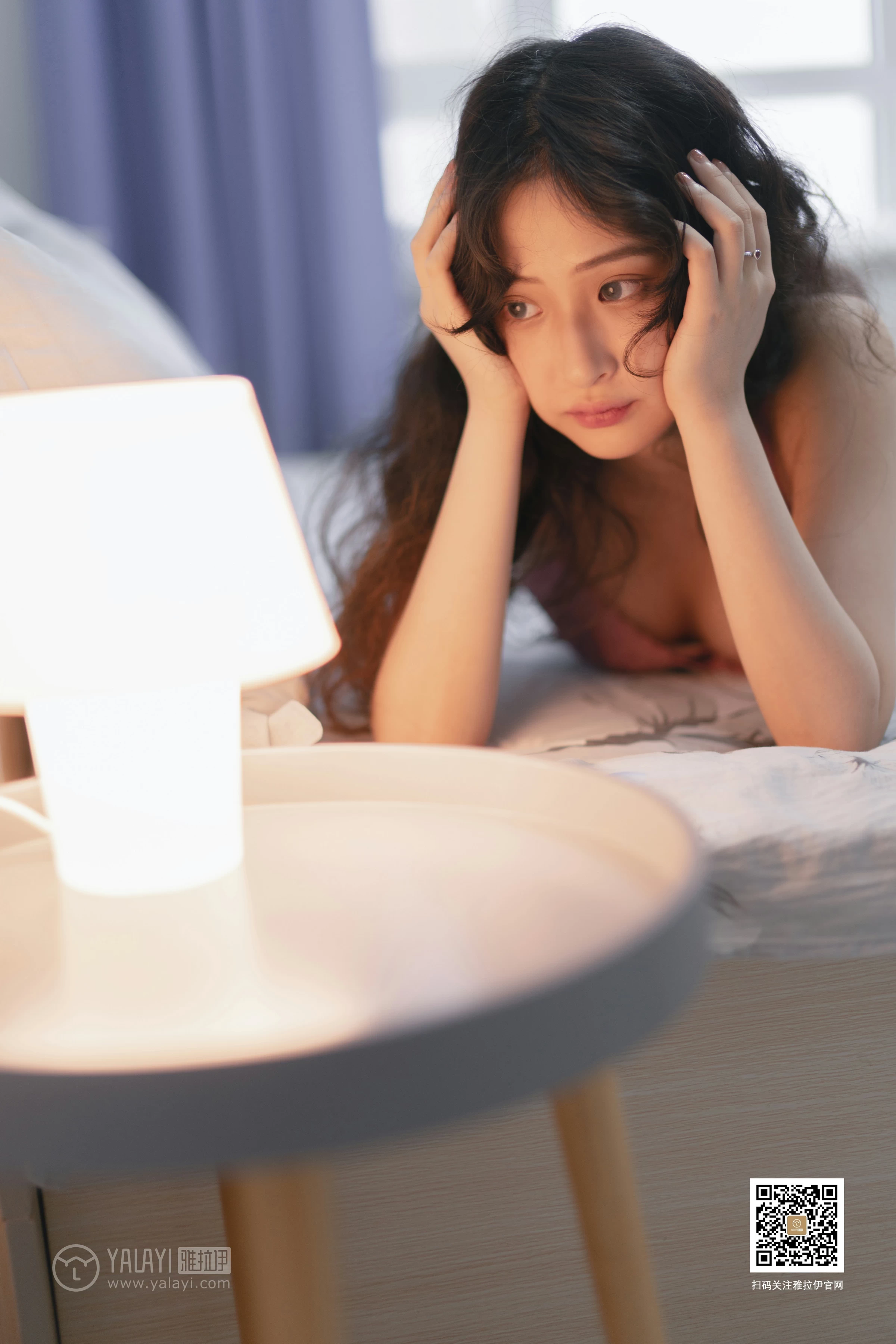 [YALAYI雅拉伊]No.379 霹雳娇娃 西子 粉色蕾丝内衣性感私房写真集第7张