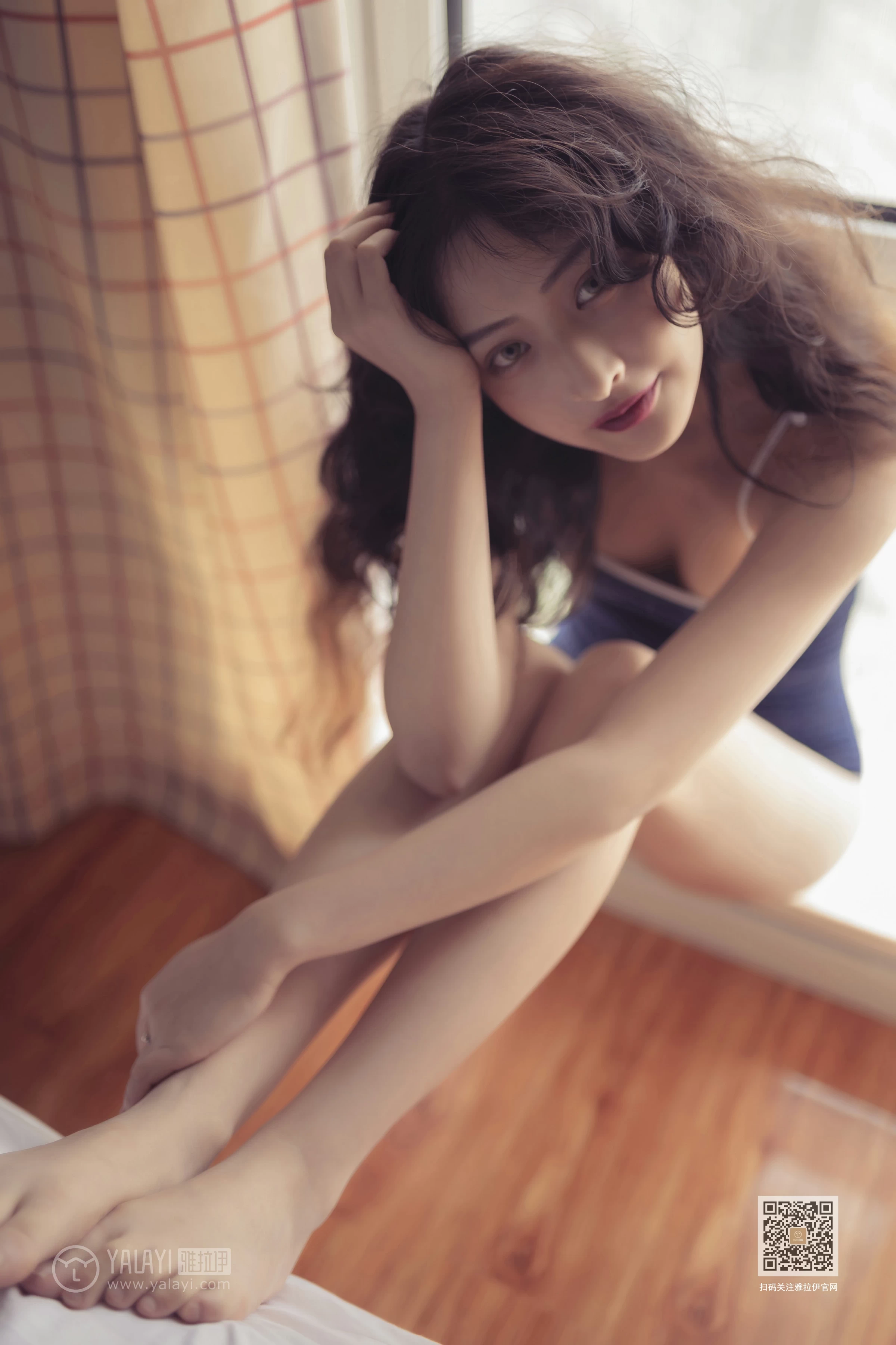 [YALAYI雅拉伊]No.399 似海酷雪如水 西子 蓝色连体运动内衣性感私房写真集第13张