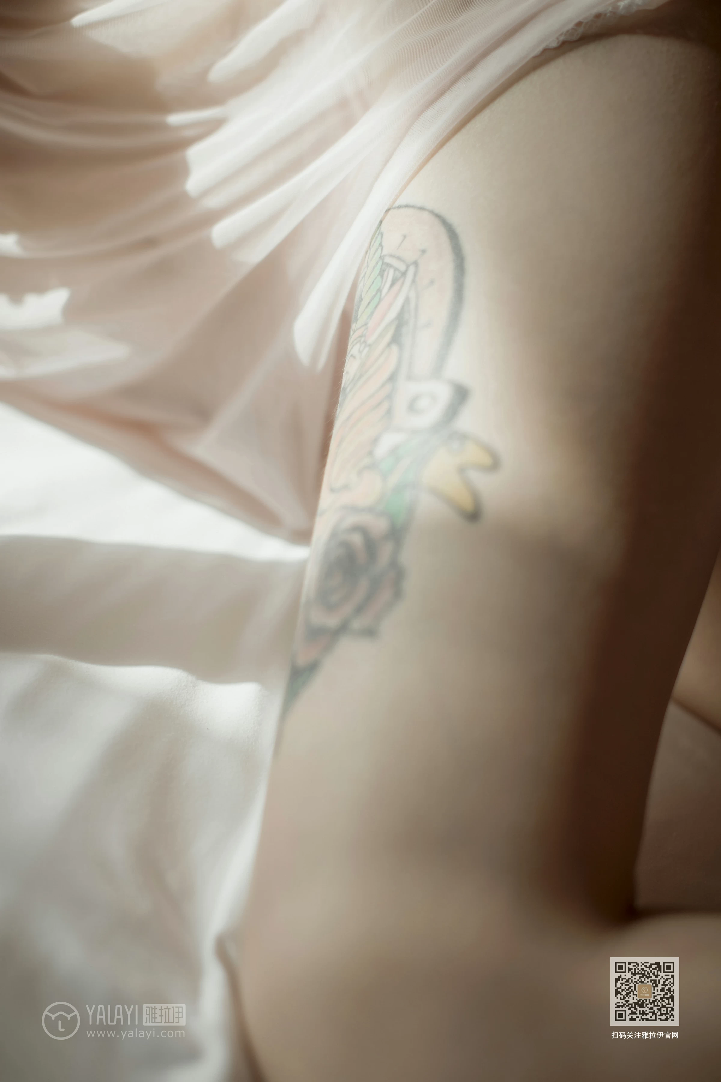 [YALAYI雅拉伊]Vol.404 桃花劫 小玉 粉色情趣蕾丝睡衣裙性感私房写真集第5张