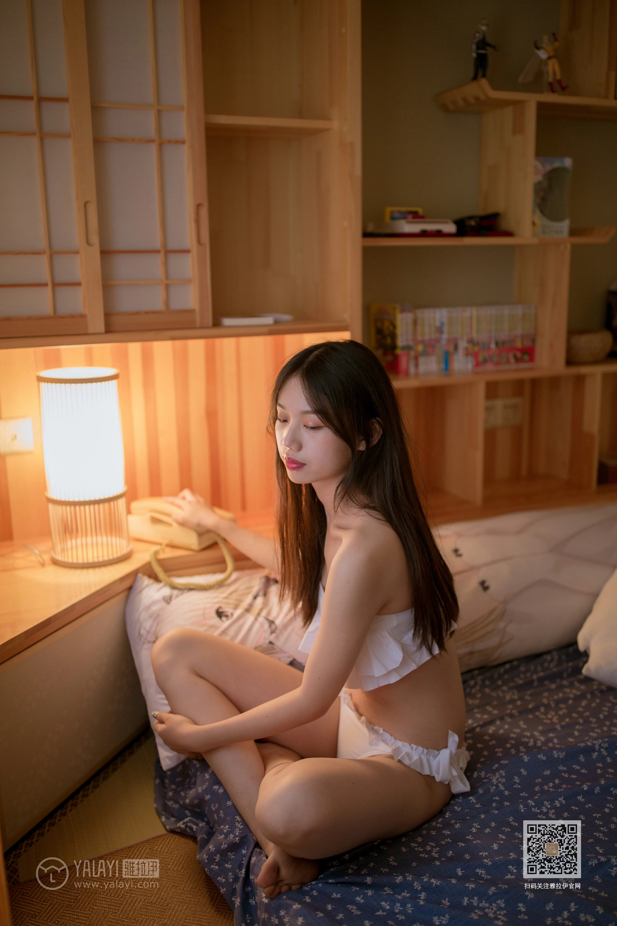 [YALAYI雅拉伊]Vol.441 做我的猫 加奈 白色情趣内衣性感私房写真集第2张