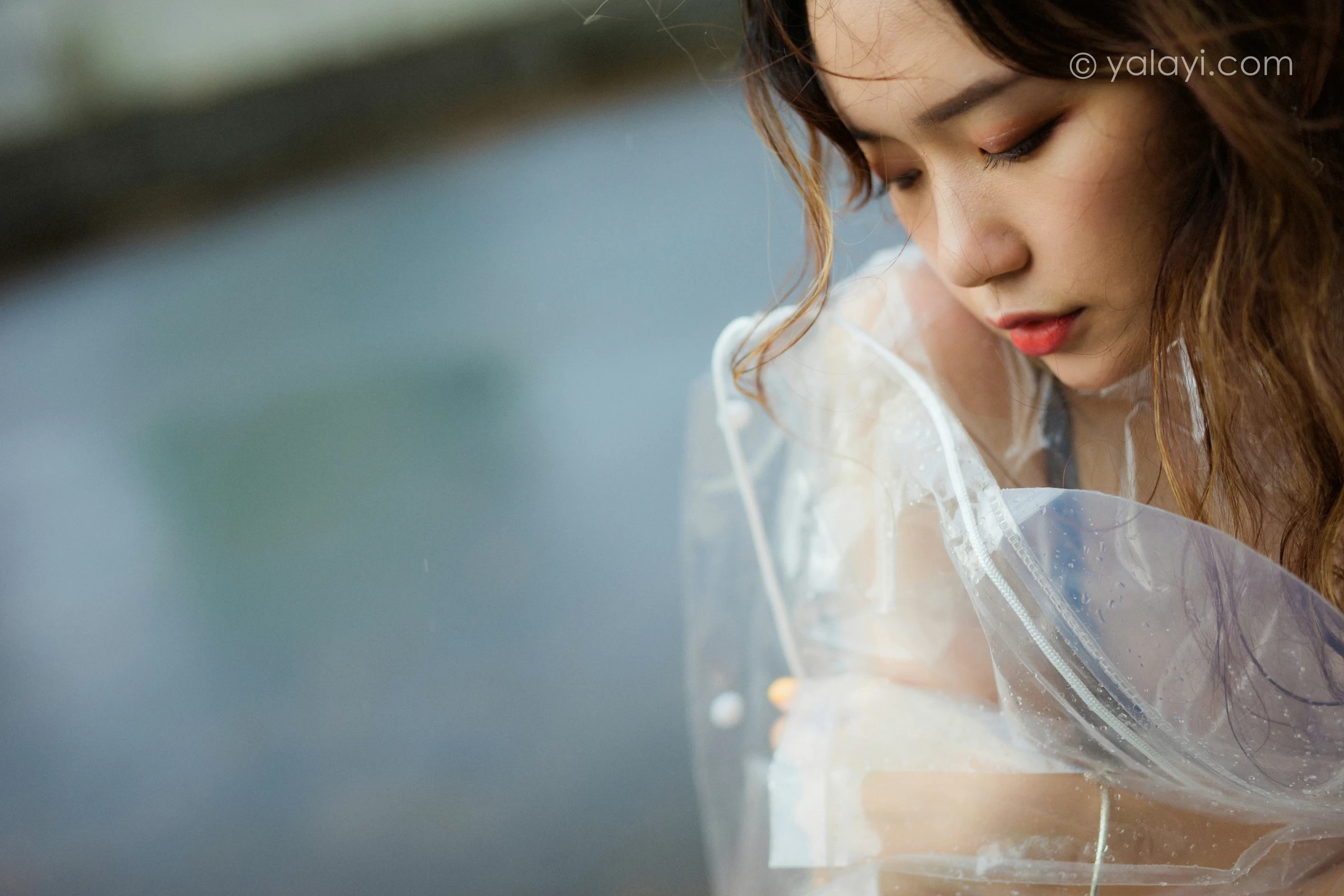 [YALAYI雅拉伊]NO.676 《七月的雨》 晓琳 黑色蕾丝内衣性感私房写真集第15张