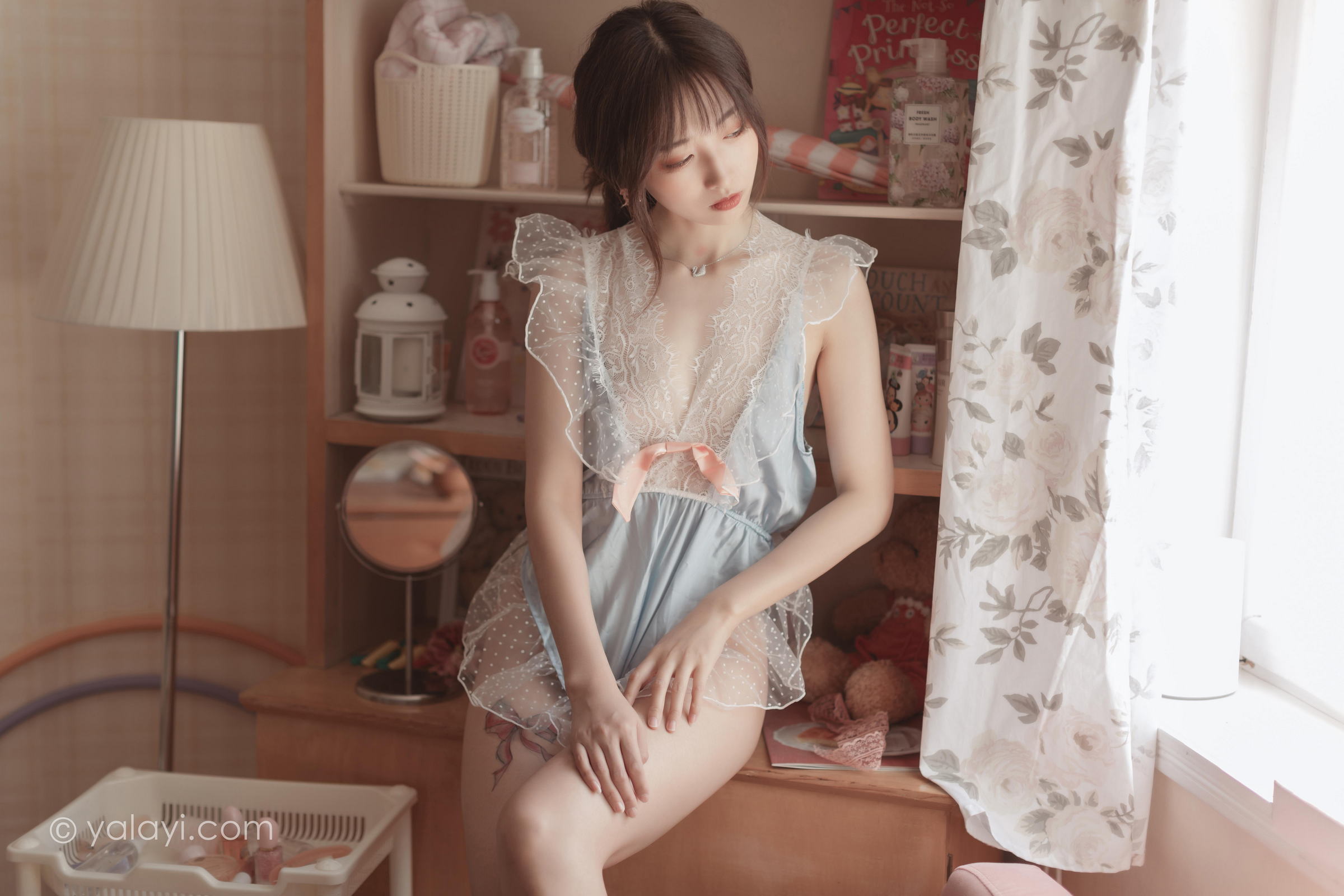 [YALAYI雅拉伊]2022.03.23 佳人有约 佳佳 透视情趣睡衣居家性感私房写真集第5张