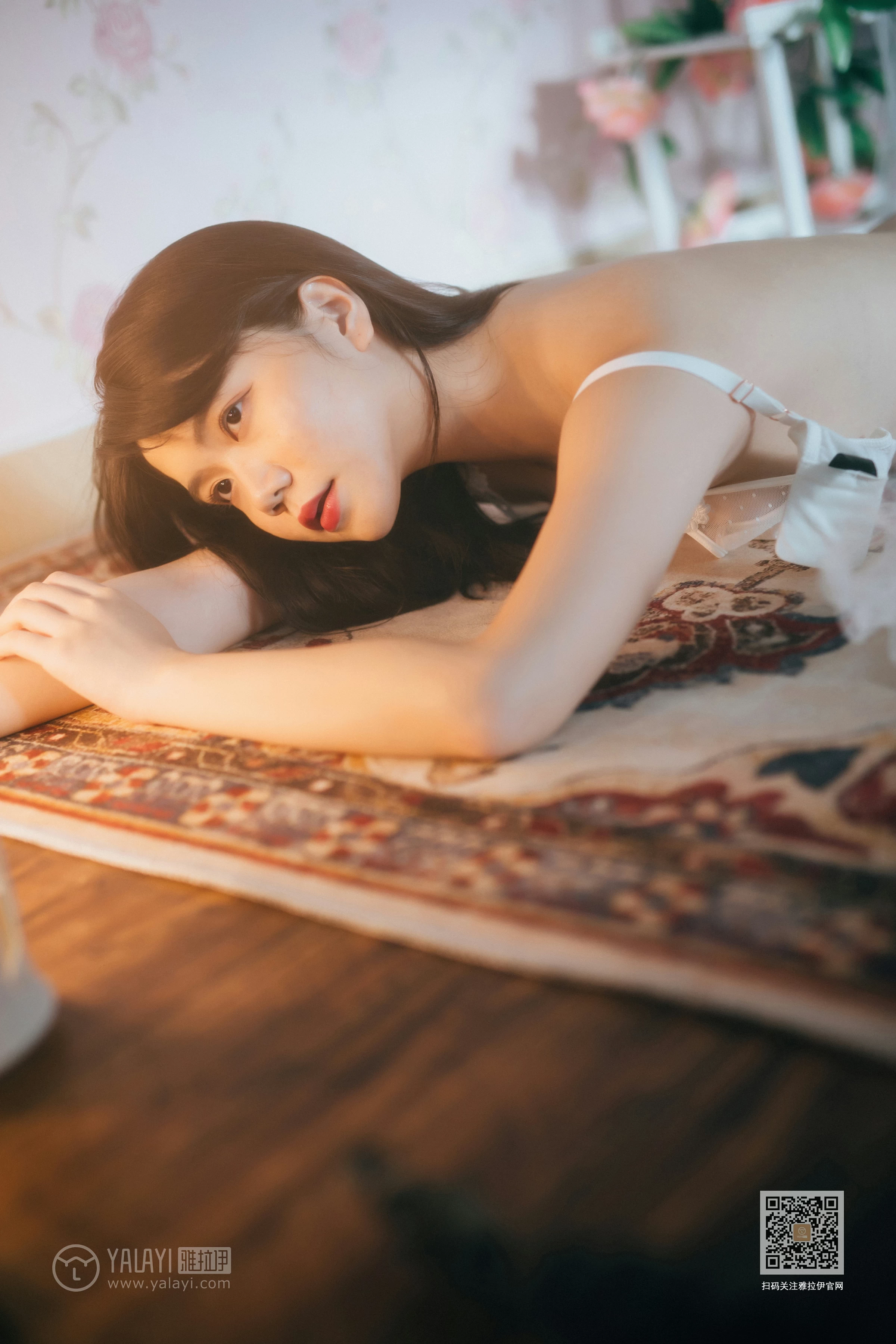 [YALAYI雅拉伊]Vol.451 唯一的你 倪倪 白色透视情趣内衣性感私房写真集第9张