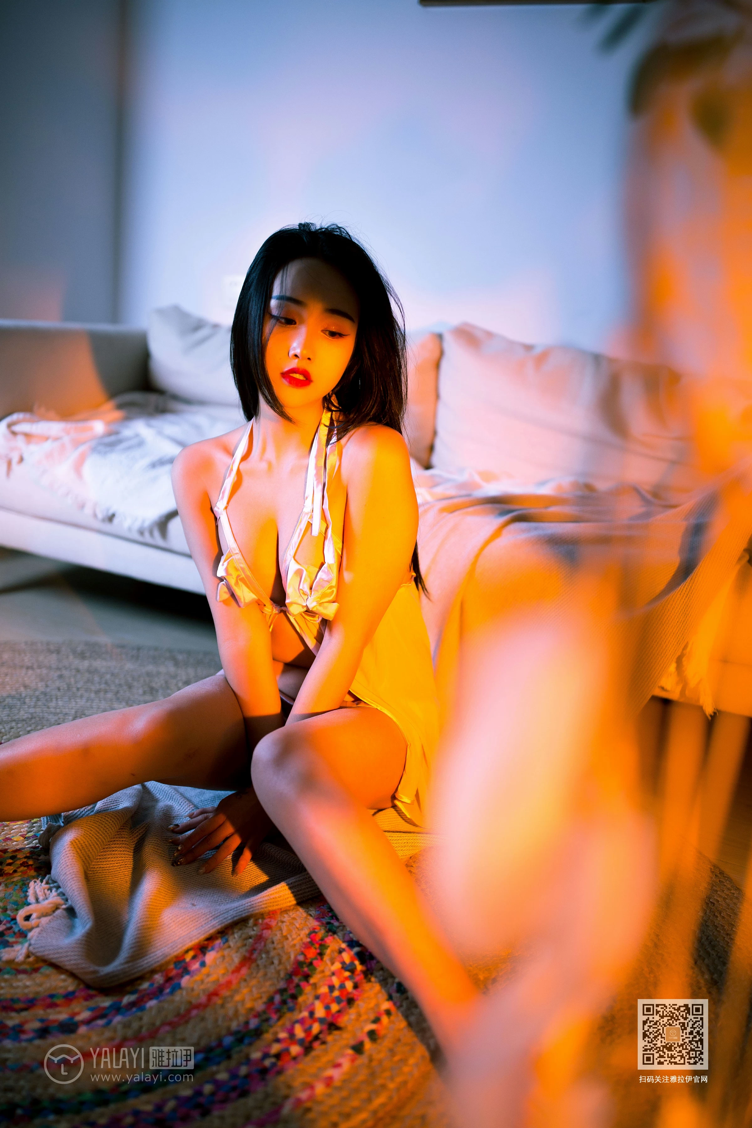 [YALAYI雅拉伊]Vol.535 热浪 优优 粉色透视情趣内衣性感私房写真集第13张