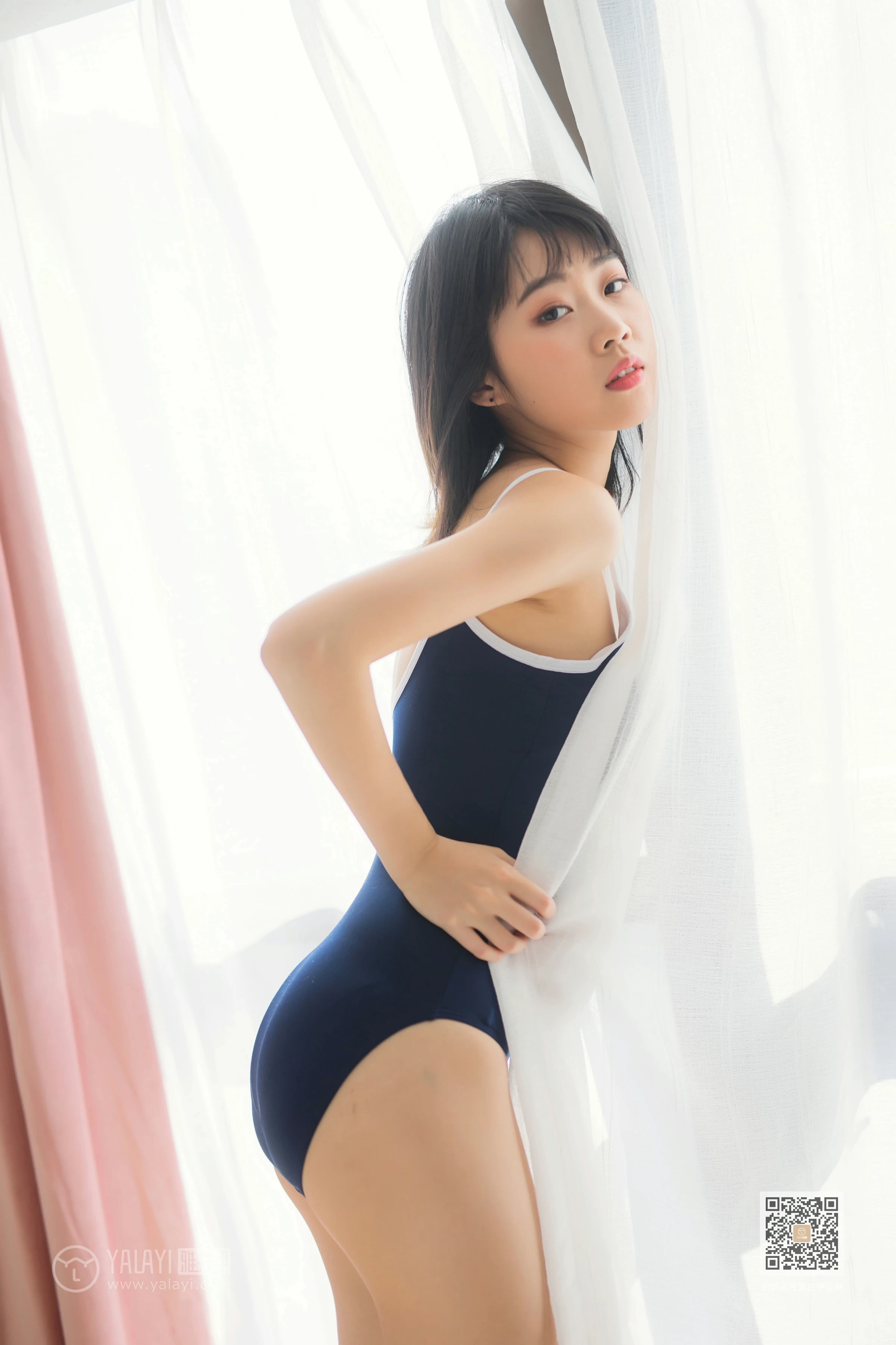 [YALAYI雅拉伊]Vol.552 十六岁的时光 粉粉 蓝色连体运动内衣性感私房写真集第11张