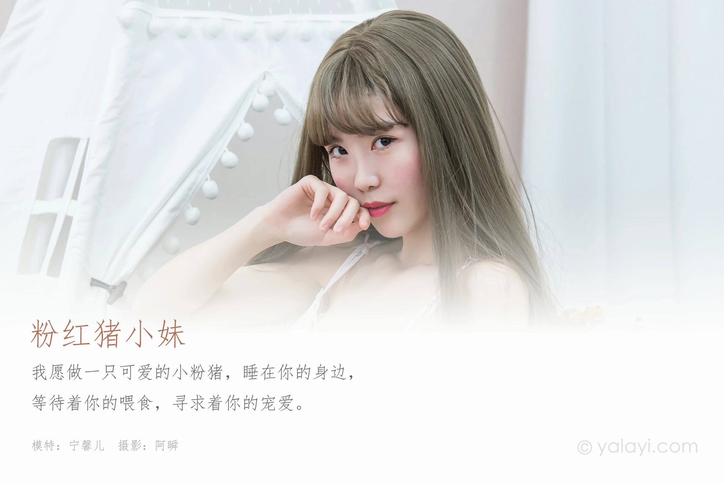 [YALAYI雅拉伊]Vol.584 粉红猪小妹 宁馨儿 性感内衣居家私房写真集第1张