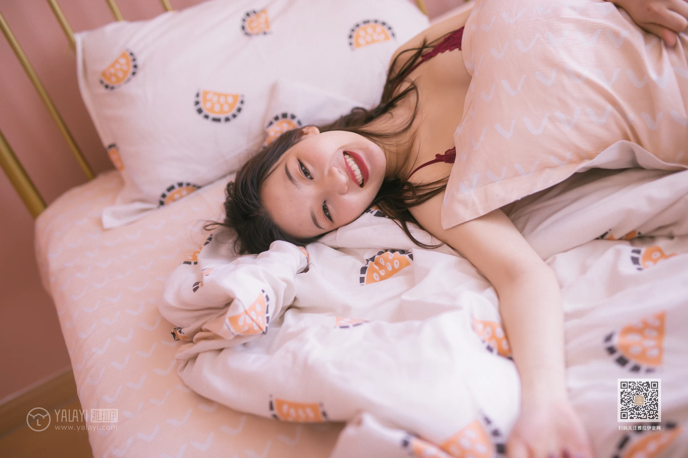 [YALAYI雅拉伊]NO.641 《青春期少女》 明月 红色蕾丝内衣性感私房写真集第14张