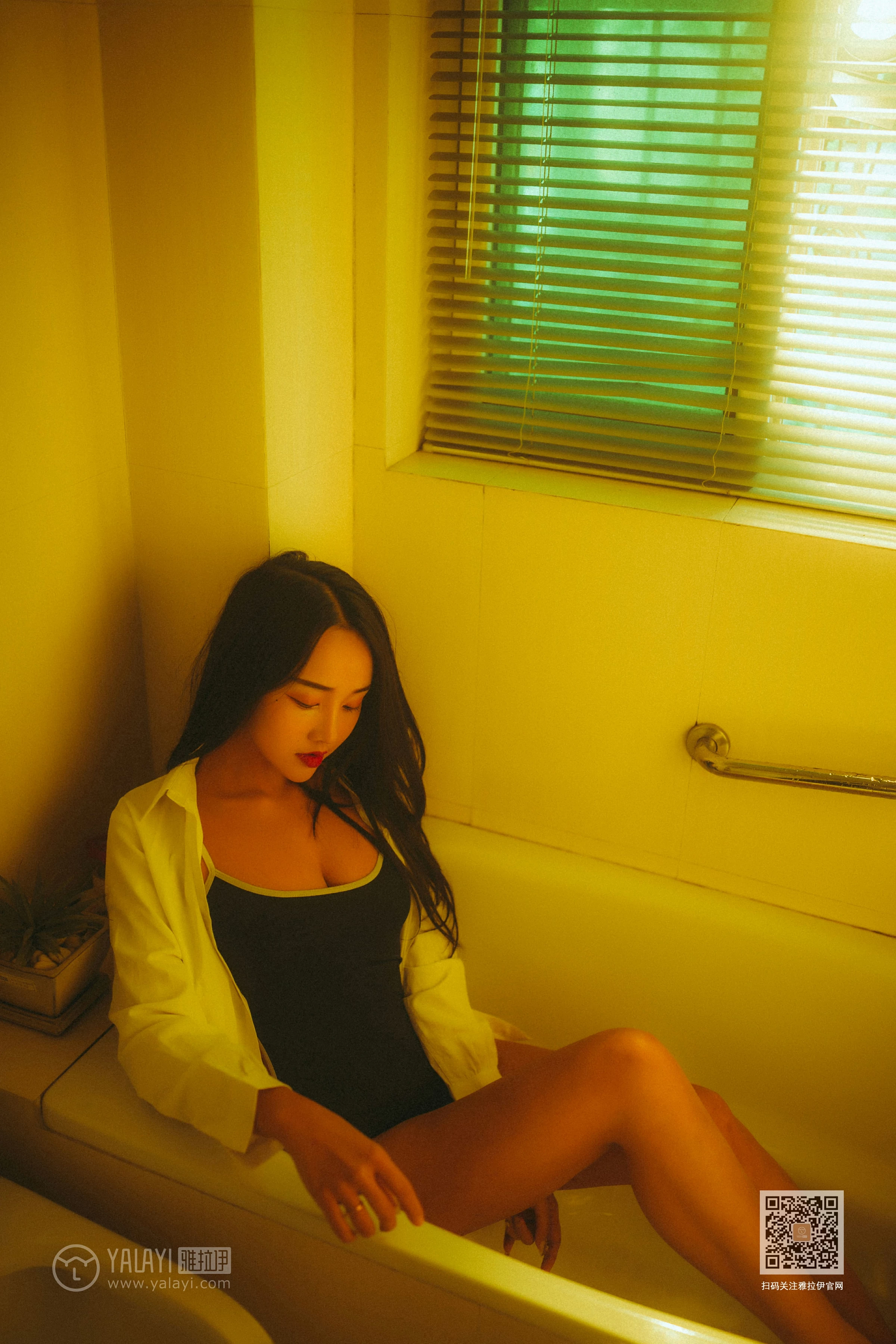 [YALAYI雅拉伊]NO.653 《枯涸之恋》 优优 蓝色连体比基尼泳装性感私房写真集第8张