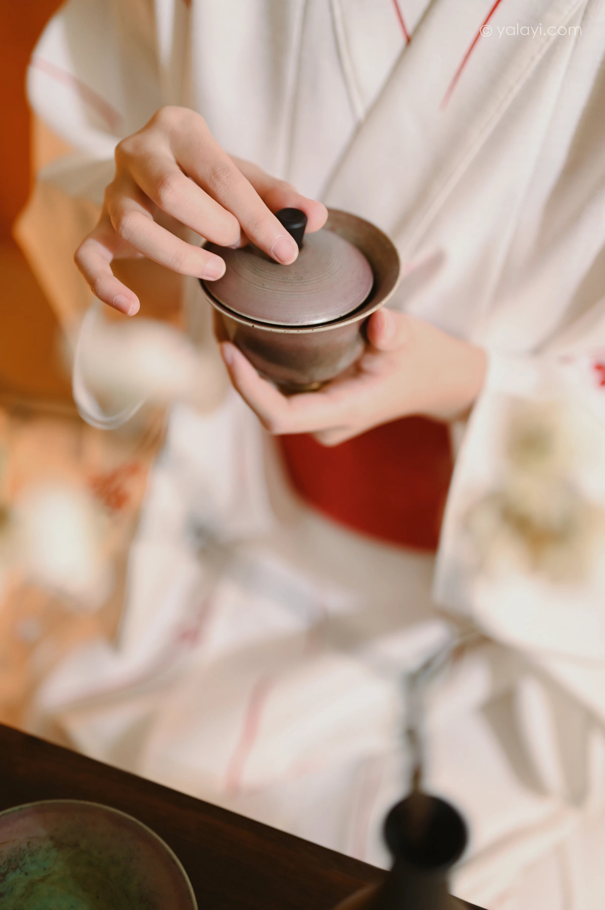 [YALAYI雅拉伊]NO.734 《和敬清寂》 方岚 白色和服性感私房写真集第13张