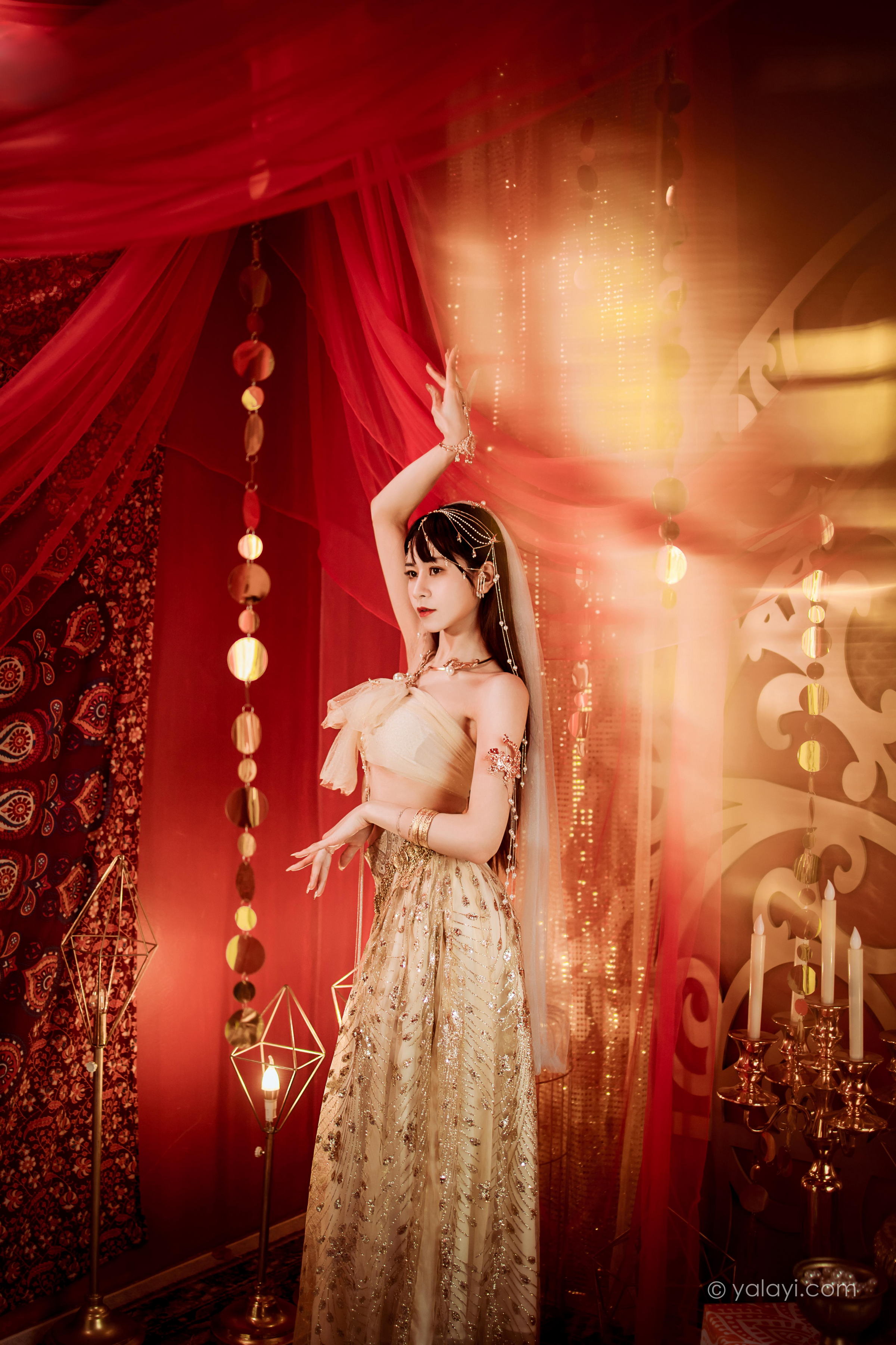 [YALAYI雅拉伊]2022.04.07 风铃公主 陈若冰 白色情趣舞裙加裹胸内衣性感私房写真集第10张