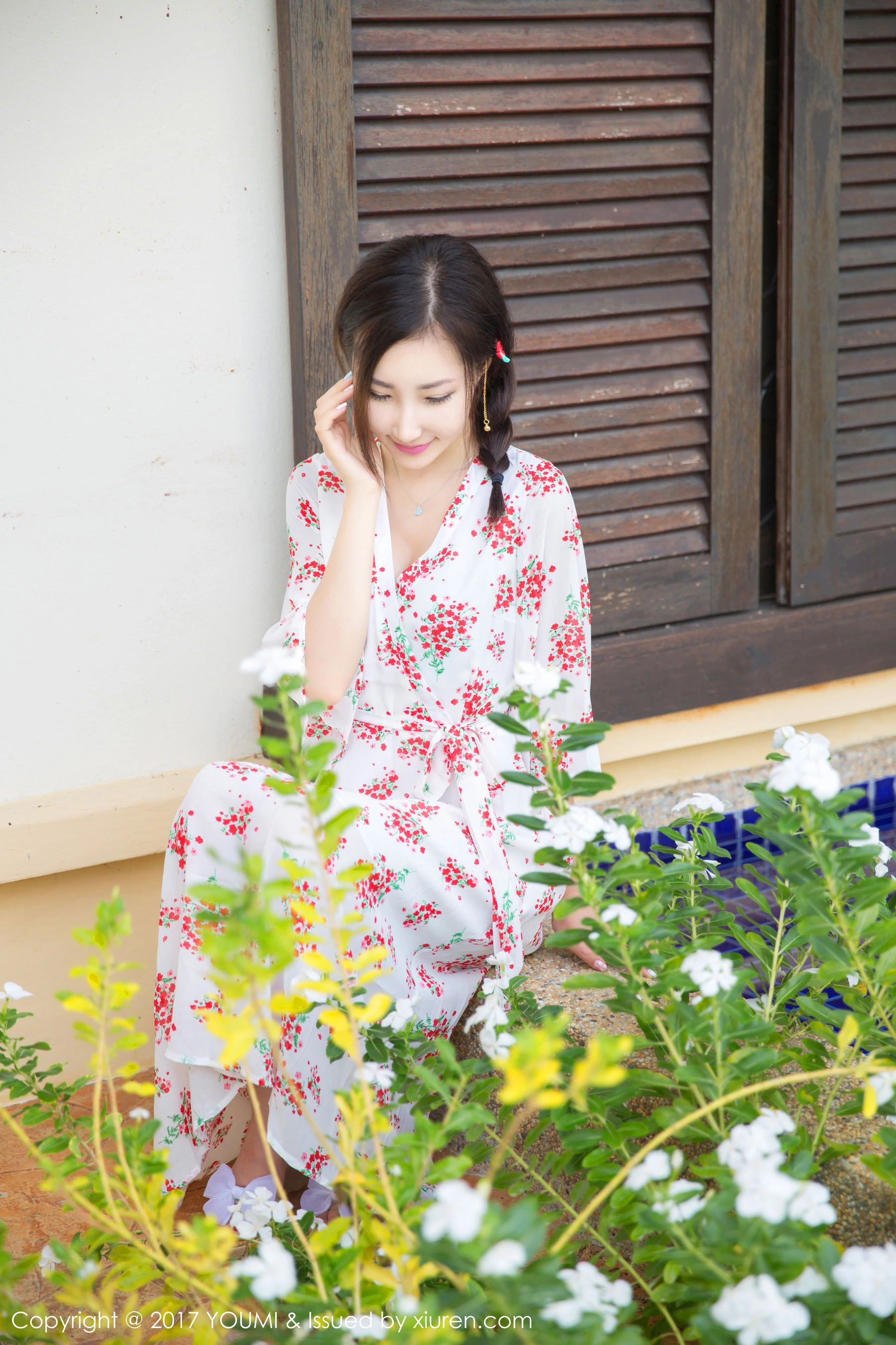  Yumi-尤美《伫立在海边的唯美仙子》 尤蜜荟YouMi Vol.030第9张