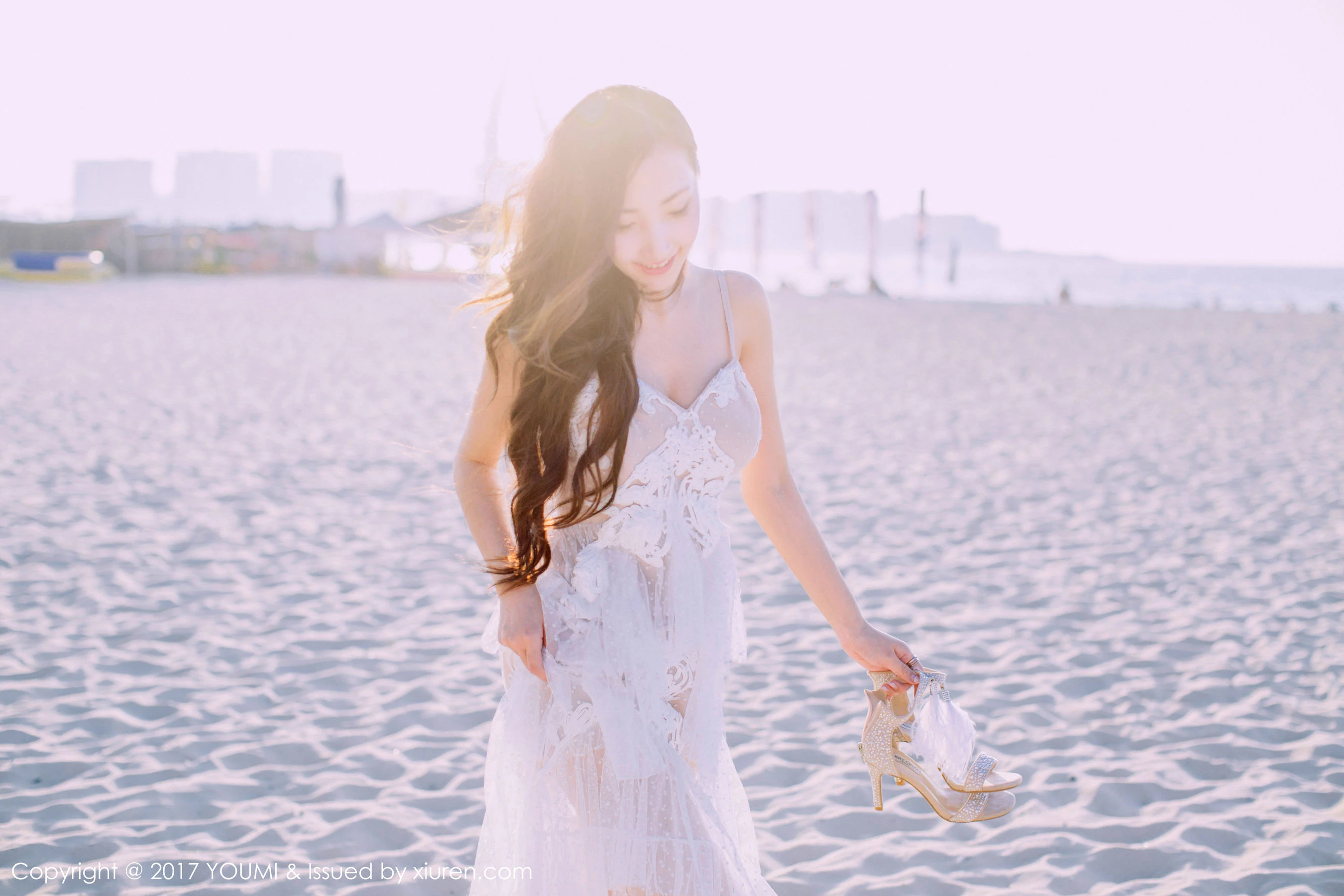  Yumi-尤美《蓝天银滩白云佳人美》 尤蜜荟 VOL.088第8张