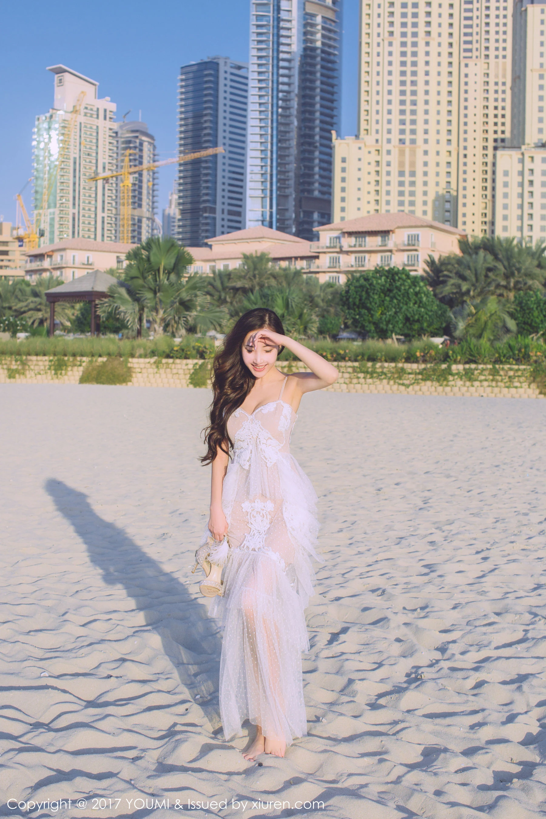 Yumi-尤美《蓝天银滩白云佳人美》 尤蜜荟 VOL.088第10张