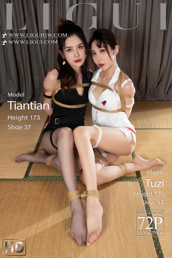 [Ligui丽柜] 2025.10.03 缚虐双生 Tuzi&Tiantian