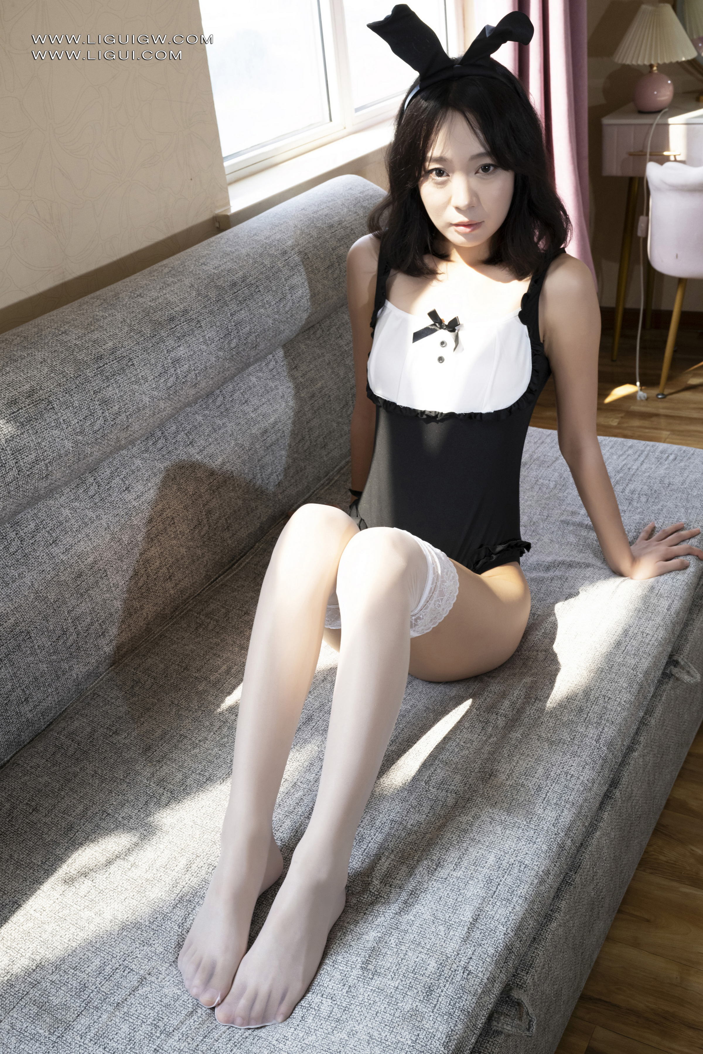 [Ligui丽柜] 2026.01.02《紧缚白丝兔女郎》小新 Xiaoxin第3张